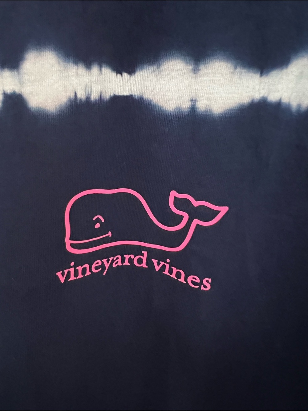 NWOT Vineyard Vines Navy Tie-Dye Long Sleeve Tee - Picture 4 of 6
